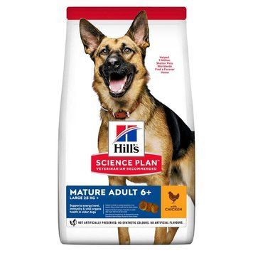 Hill&rsquo;s SCIENCE PLAN Mature Adult 6+ Large Breed Сухой корм для зрелых собак крупных пород от 6 лет, с курицей, 14 кг 604371 фото