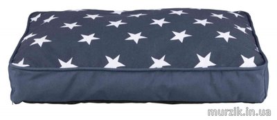 Лежак-подушка для собак "Stars" 70*50 см, темно-синий 32576280 фото