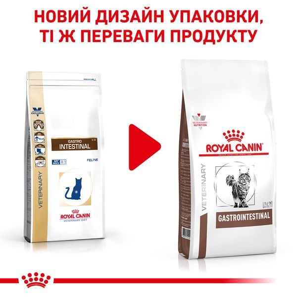 Сухі корми для кішок та котів Royal Canin (Роял Канін) Gastro Intestinal Feline 0,4 кг. RC 39050041 фото