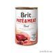 Вологий корм Brit Care Pate & Meat для собак, з яловичиною та індичкою, 400 г 100072 фото 1