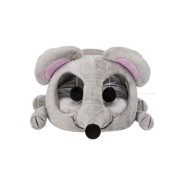 Домик Trixie для кошек Lukas с царапкой серый 35х33х65 см  36290 фото