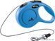 Поводок-рулетка Flexi New CLASSIC XS, 3м / 8кг, трос, синий 11772 BLUE Flexi фото 1