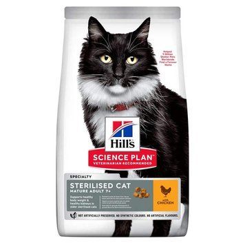Hill's SCIENCE PLAN Mature Adult 7+ Sterilised Сухий корм для зрілих котів від 7 років, з куркою, 3 кг 604134 фото