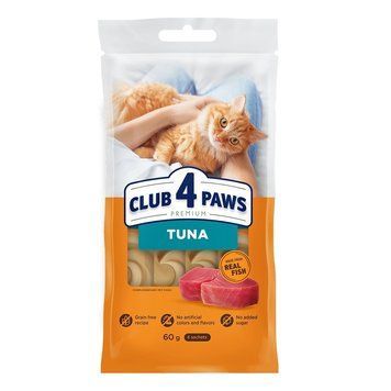 CLUB 4 PAWS Кремові ласощі з тунцем для котів D6151102 фото