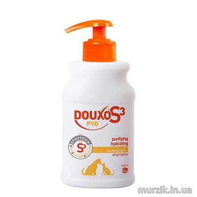 Ceva DOUXO PYO (Сева Дуксо Пио) лечебный антисептический шампунь для собак и кошек 200мл. 42253321 фото