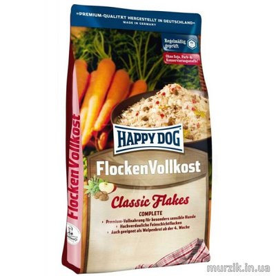 Сухой корм для собак Happy Dog Flocken Vollkost 1 кг. 9156869 фото