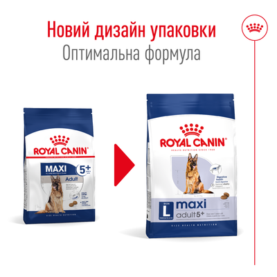 Сухой корм для собак крупных пород старше 5 лет Royal Canin (Роял Канин) Maxi 5+ Adult 15 кг. 3008150 фото