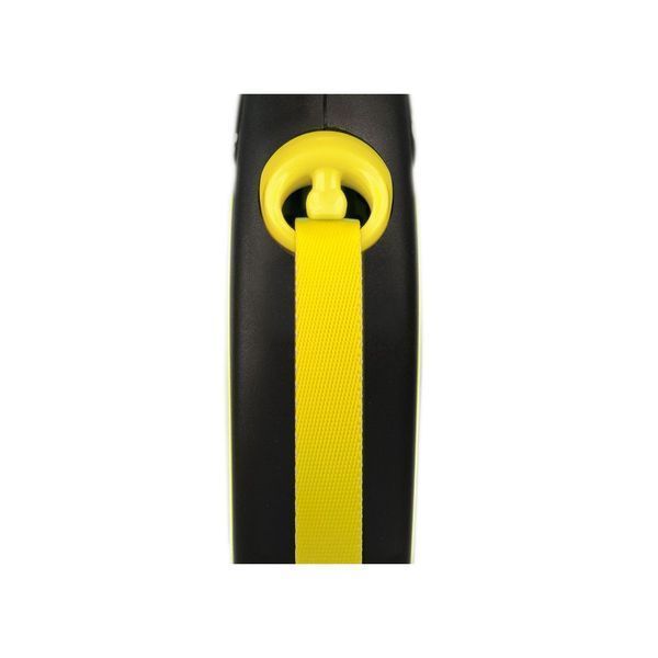 Поводок-рулетка Flexi New NEON L, 5м / 50кг, лента, желтый FL 031711 фото