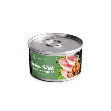 Корм вологий для котів Savory Chicken Fillets rich in Shrimp in Jelly for Adult Cats філе курки з креветками в желе, 70 г 20994 фото