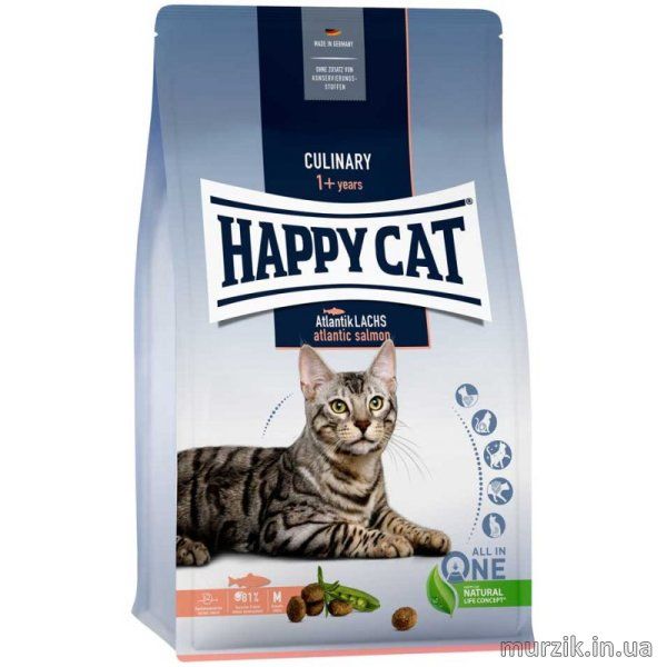 Сухой корм для кошек Happy Cat Supreme Atlantik Lachs с лососем 10 кг. 70555 фото