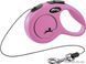 Поводок-рулетка Flexi New CLASSIC XS, 3м / 8кг, трос, розовый 11776 PINK Flexi фото 1