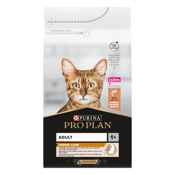 Сухой корм для взрослых кошек PRO PLAN&reg; DERMA CARE (Дерма Кеар) для поддержания здоровья кожи и красоты шерсти, с лососем 1,5 кг 12539015 фото