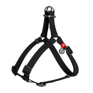 Шлея для собак водостійка WAUDOG Waterproof, з QR-паспортом, металева пряжка-фастекс, XS, Ш 15 мм, Д 30-39 см чорний 27637 фото