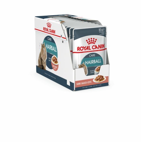 Вологий корм Royal Canin (Роял Канін) Hairball Care для виведення шерсті пауч (у соусі) 85 г/12 шт. RC 4158001 (x12) фото