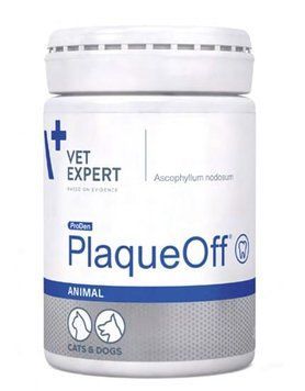 Vet Expert Plaque Off (20 г) порошок для удаления зубного налёта и камня (водоросли D1070, вит., мин.) 13288 фото