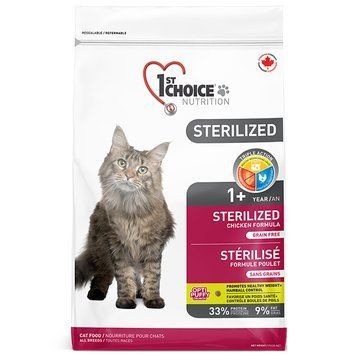 1st Choice Sterilized Chicken ФЕСТ ЧОЙС СТЕРІЛАЙЗИД КУРКА сухий суперпреміум корм для стерилізованих котів, 10 кг ФЧКВСТ10 фото