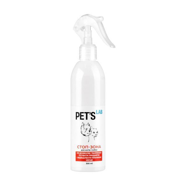 Засіб(Відлякувач) для котів і собак "СТОП_ЗОНА", PET'S LAB,300 мл 9038 фото