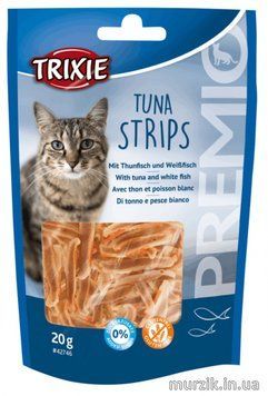 Лакомство Trixie Premio Tuna Strips для котов с тунцом и белой рыбой 20 г 42746 фото