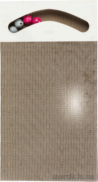 Дряпка Trixie XXL для котів, з двома кульками, картон, 70х6х38 cм (пісочний) 48032 фото