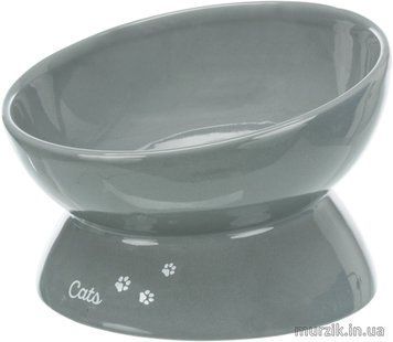 Миска керамическая приподнятая, для корма, Ceramic Bowl XXL, 0,35 л / o 17 см. 42369504 фото