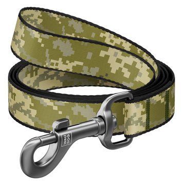 Поводок для собак нейлоновый WAUDOG Nylon, рисунок "Милитари", S, Ш 15 мм, Дл 122 cм 342-4026 фото