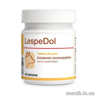 Витаминная добавка Dolfos LespeDol (Леспедол) мочегонный препарат для собак (40 табл.) 1 табл./10 кг1 41627898 фото