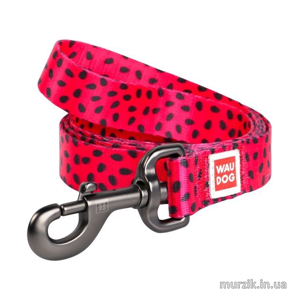 Поводок для собак Collar WAUDOG Nylon с рисунком "Арбуз", нейлон, 122 см / 15 мм 41456684 фото