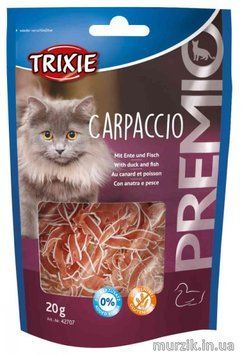Лакомство Trixie Premio Carpaccio для котов с уткой и рыбой 20 г 42707 фото