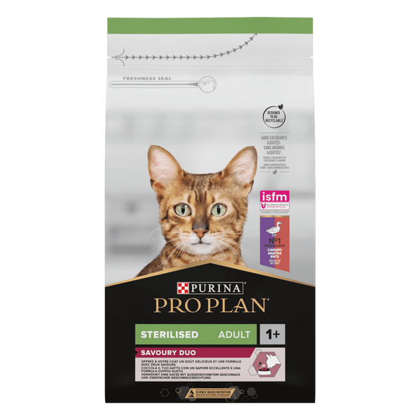 Сухой корм для стерилизованных кошек PRO PLAN&reg; Sterilised Duo с уткой и печенью 1,5 кг 12515227 фото