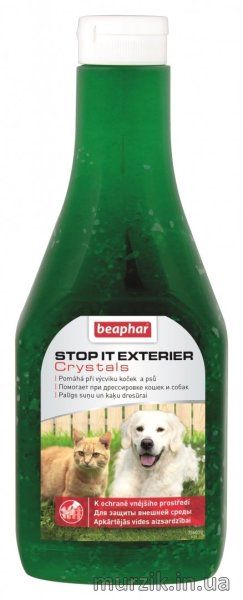 Средство Beaphar Stop It Exterier Crystals для отпугивания кошек и собак на улице 480 г 42067320 фото