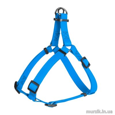 Шлея для собак Collar WAUDOG Waterproof, 60-90 см / 25 мм, материал - COLLARTEX, голубой 41456636 фото