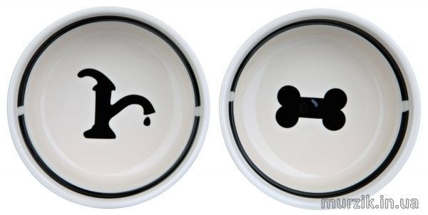 Подставка "Eat on Feet" с керамическими мисками для собак средних пород 1,6 л/20 см 1470216 фото