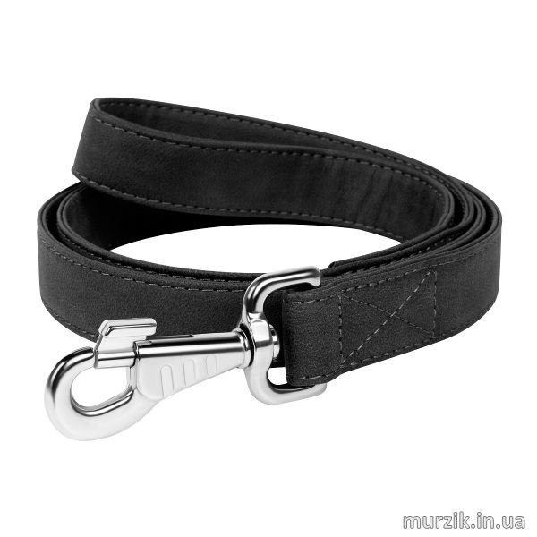 Поводок для собак, CoLLaR WAUDOG Eco, эко-кожа, 122 см / 13 мм, черный 41456417 фото