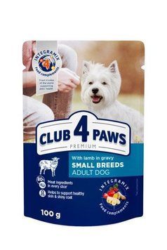 Club 4 Paws Premium Влажный консервированный корм для собак с ягненком в соусе 100 гр B5530411 фото
