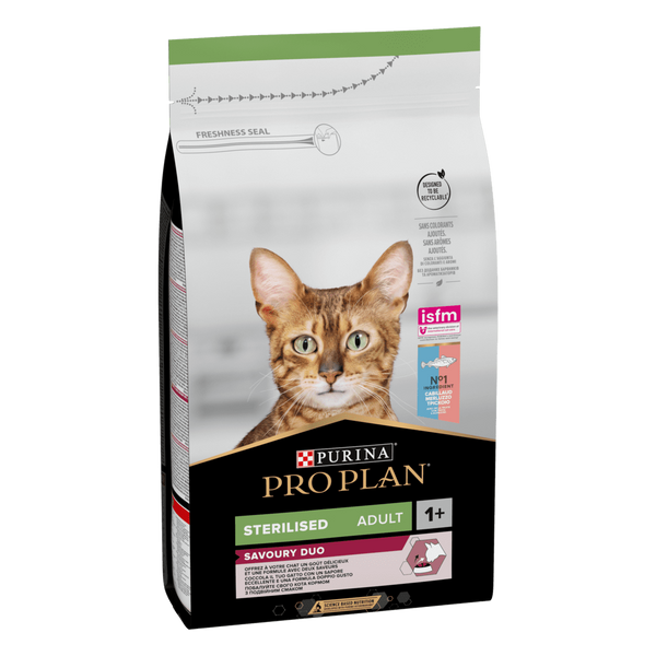 Сухой корм для стерилизованных кошек ProPlan Sterilised Duo, с треской и форелью 1,5 кг 12514620 фото