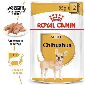 Вологий корм (паштет) Royal Canin Chihuahua Adult для собак породи чихуахуа, 85 г./12 шт 20410010 фото