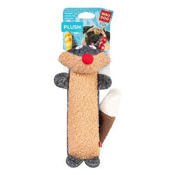 Игрушка для собак WAUDOG Fun Plush Енот, трикотаж, Ш 7 см, Дл 24 см, L 6258 фото