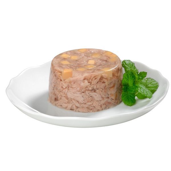 Влажный корм для кошек GimCat Shiny Cat с тунцем и сыром в желе, 70 г G-414300/414188 фото