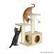 Дряпка-комплекс Trixie Valencia для котів з іграшкою на мотузці сизаль/плюш бежева 44х33х71 см 43771 фото 2