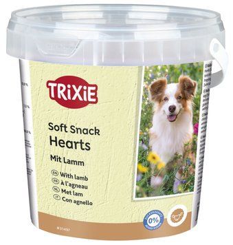 Ласощі Trixie Soft Snack Happy Hearts для собак з ягням 500 г 31497 фото