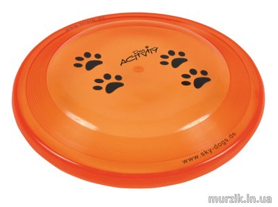 Летающая тарелка "Dog Activity" 23 см диаметром из мягкого пластика 1452018 фото