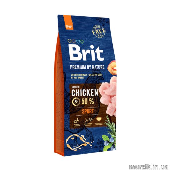 Сухой корм Brit Premium Dog Sport для собак с высокими энергозатратами, с курицей, 15 кг 170848 фото