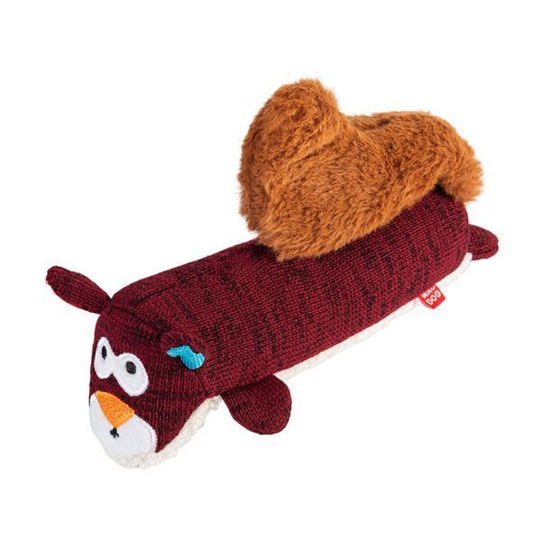 Игрушка для собак WAUDOG Fun Plush Белка, трикотаж, Ш 5 см, Дл 18 см, M 6262 фото