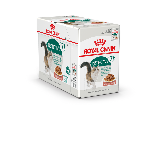 Влажный корм Royal Canin (Роял Канин) Instinctive +7 для котов и кошек старше 7 лет пауч (в соусе) 85 г/12 шт. RC 4083001 (x12) фото
