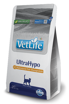 Сухий корм для котів Farmina Vet Life UltraHypo feline, ветеринарна дієта при харчовій алергії, 2 кг 160 388 фото