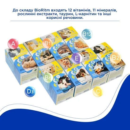 Биоритм (BioRitm) поливитаминный комплекс для кошек со вкусом кролика, MODES ЗС000295 фото
