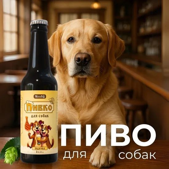Пиво для собак со вкусом индейки, 0.33 л, MODES ЗС000381 фото