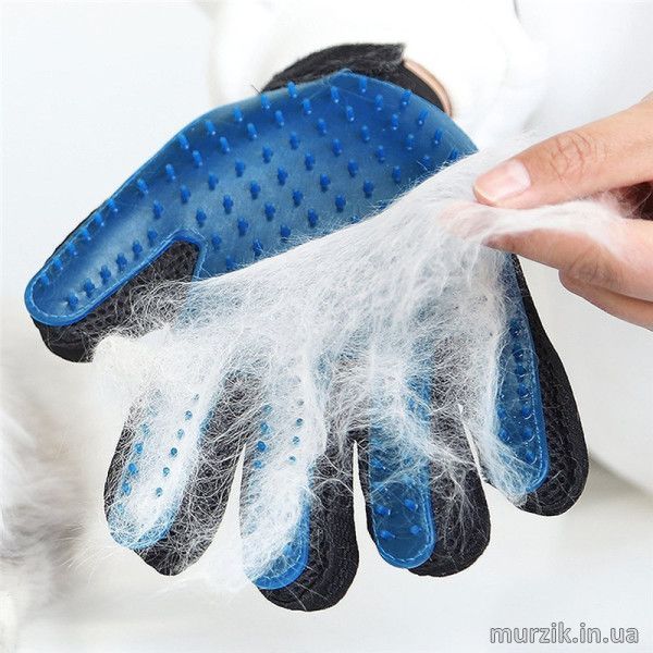 Перчатка "True Touch" для котов и собак для вычесывания шерсти на правую руку (16*23) см 9144910 фото