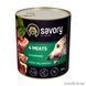 Влажный корм Savory для взрослых собак всех пород, с четырьмя видами мяса, 800 г 30402 фото 1