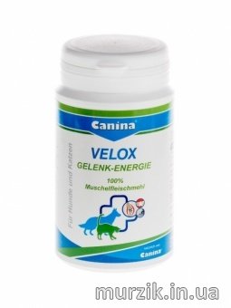 Порошок с высоким содержанием глюкозаминогликанов для котов и собак Canina Velox Gelenk-Energie 150г 32618857 фото